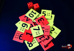 10 board game tiles dice