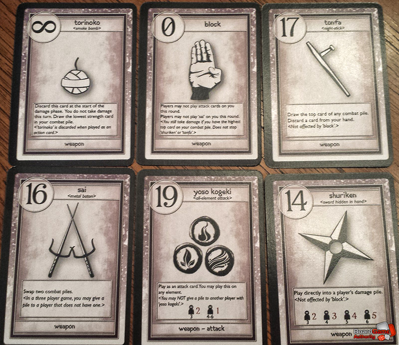 san ni ichi weapon cards