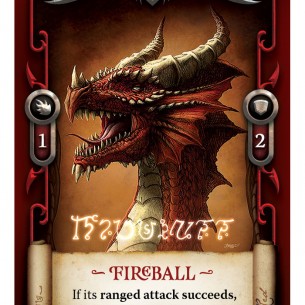 Draco Magi Fireball Card