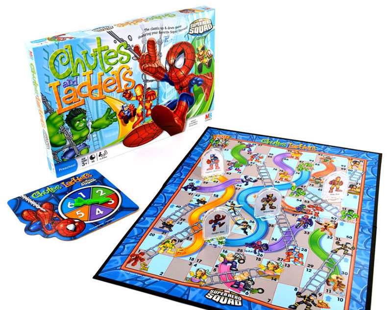 chutes and ladders marvel game
